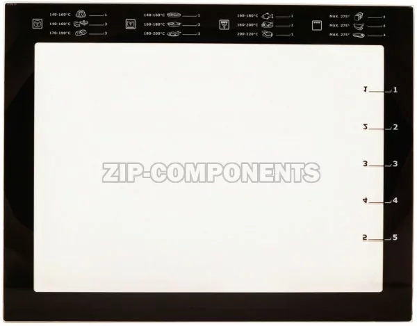 Внутреннее стекло двери духовки Electrolux 3876286018