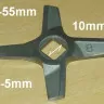 Нож для мясорубки Zelmer №8 BOSCH 755472 двухсторонний